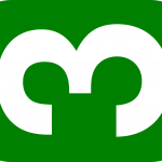 biele číslo 3 na zelenom pozadí