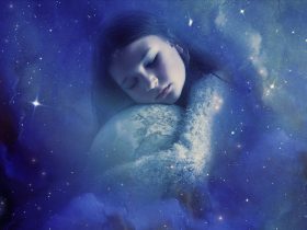 fantasy sen dieťaťa objímajúceho zemeguľu