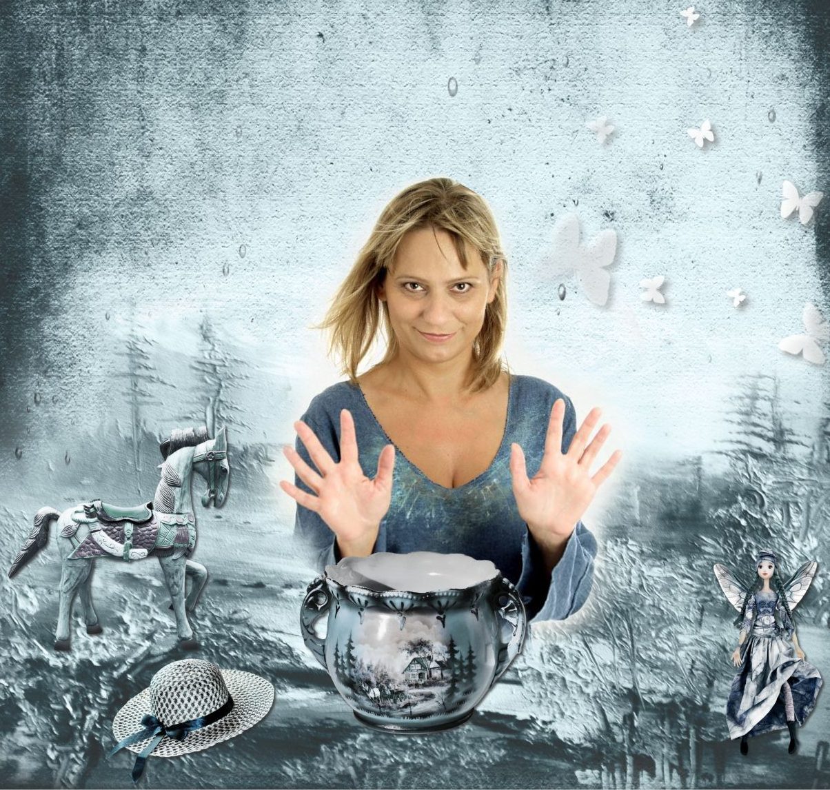 žena nad hrncom robí rukami čáry-máry