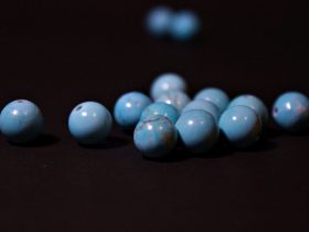 korálky modrý tyrkys Bellisamade.sk