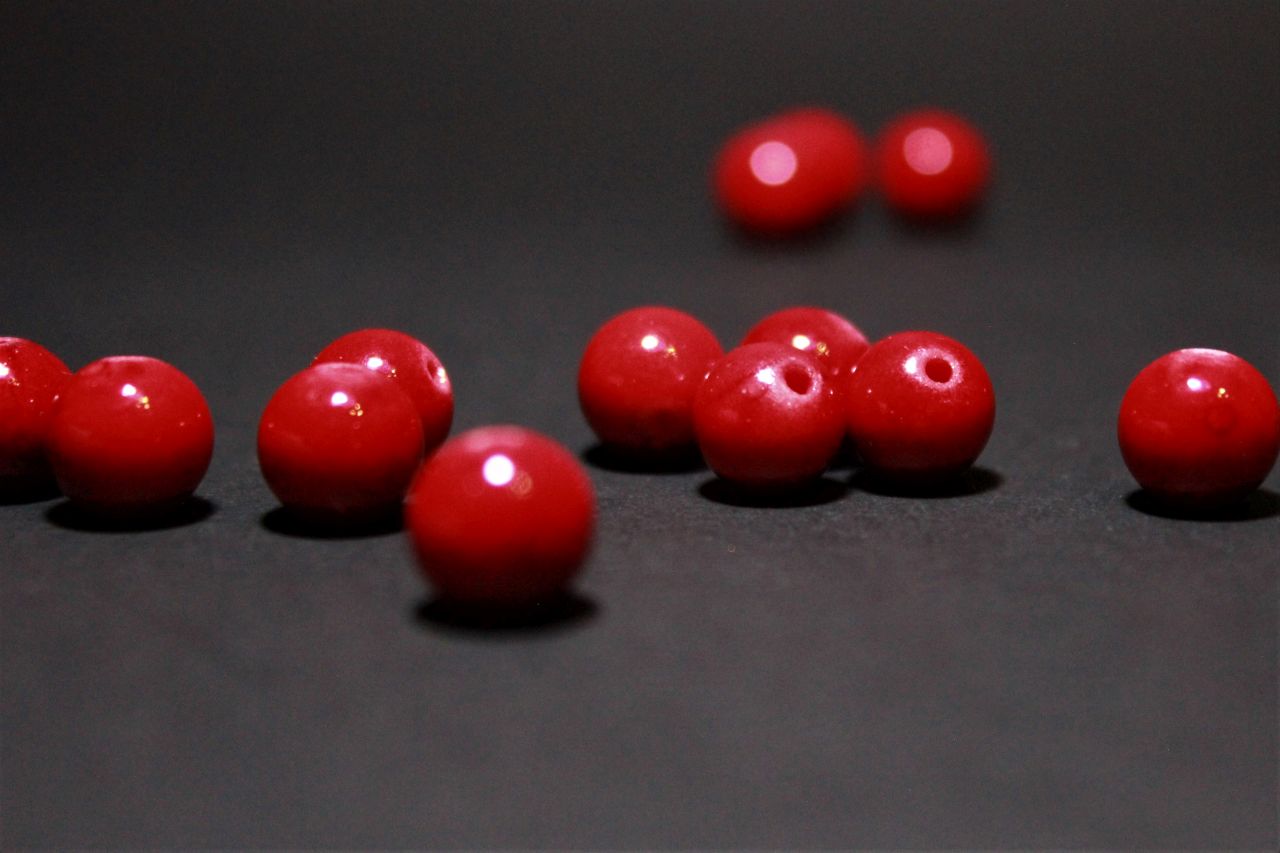 guličky korál červený Bellisamade.sk