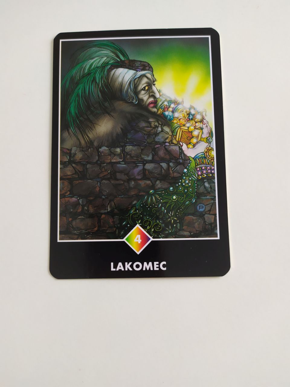 Tarotová karty Osho Zen Tarot s názvom Lakomec