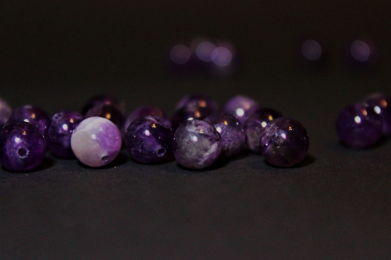 guličky lesklý ametyst Bellisamade.sk