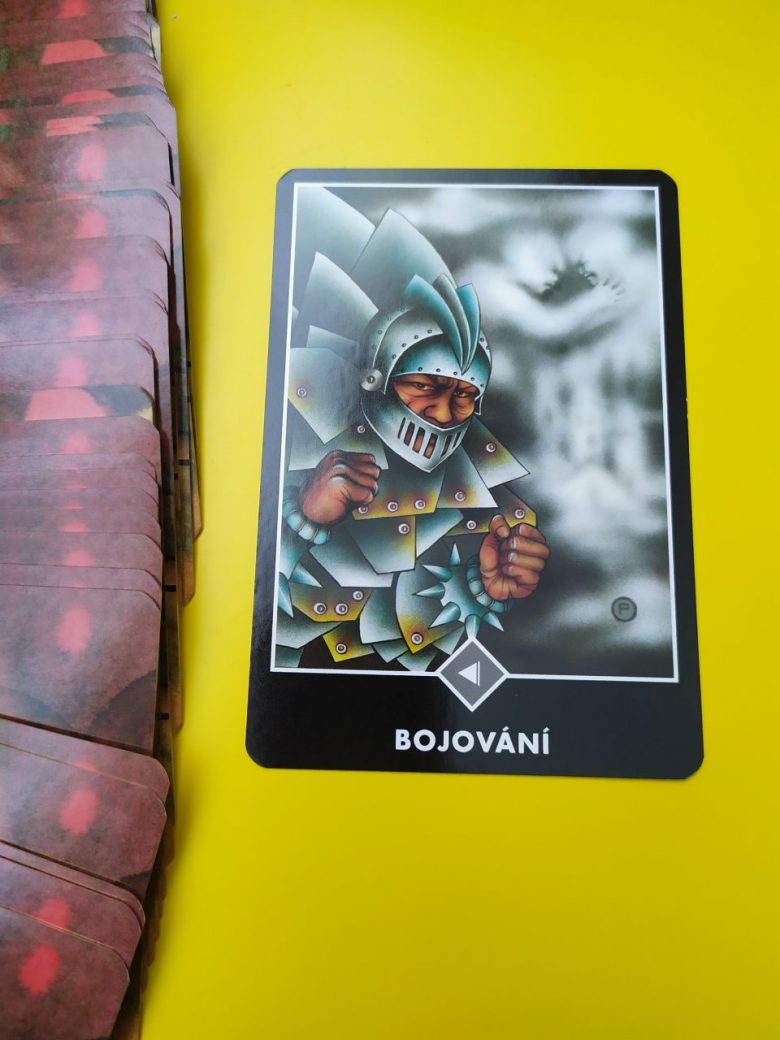 Tarotová karta Osho Zen Tarot s názvom Bojovanie