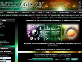 NUMEROLOGIA.SK úvodná stránka v rokoch 2010 - 2020