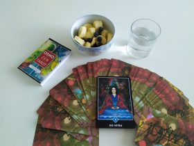 Karta Osho Zen Tarot 4 vody s názvom Do vnútra