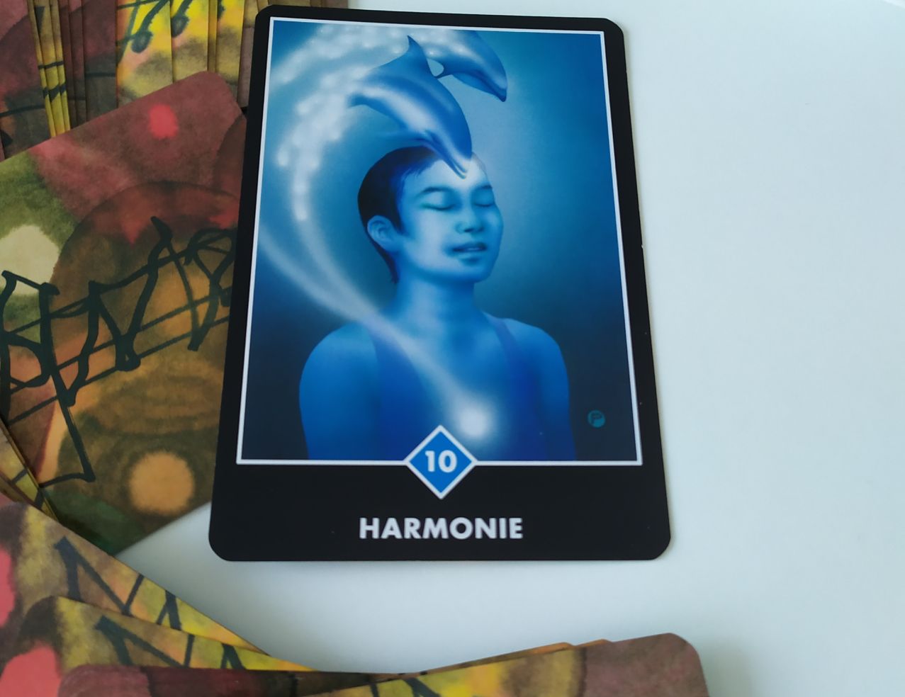 Karta Osho Zen Tarot 10 vody s názvom Harmónia