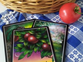 Karta Osho Zen Tarot 9 dúhy s názvom Zrelosť