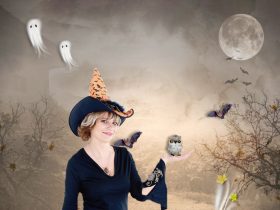 čarodejnica Zlatica počas splnu v čase v Samhain