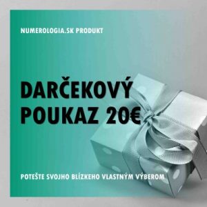 produkt Darčekový poukaz 20 eur