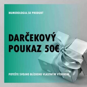 produkt Darčekový poukaz v hodnote 50 eur