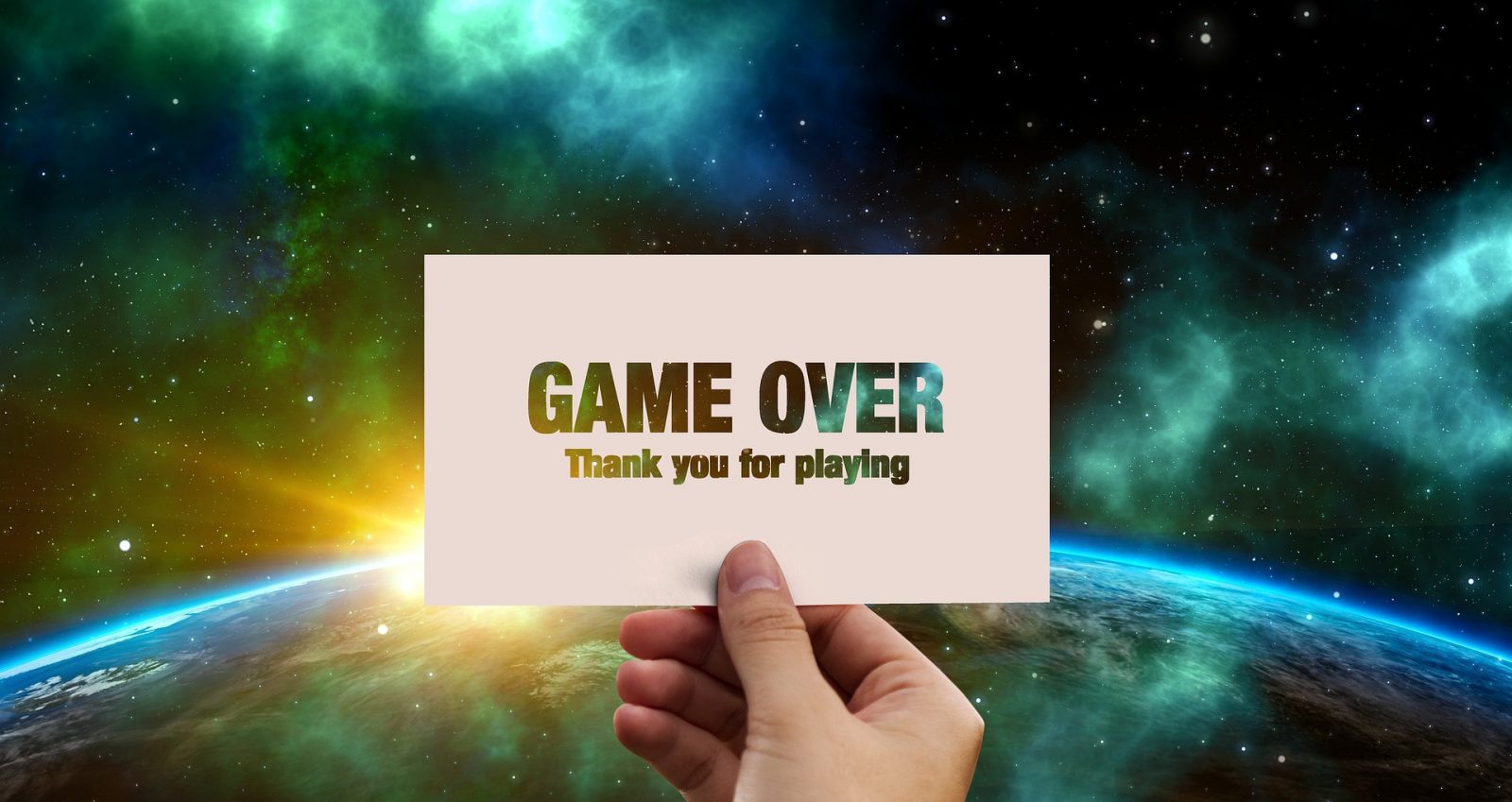 Game over Thank you for playing