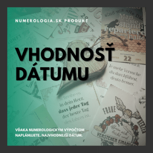 produkt vhodnosť dátumu