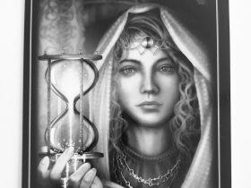 Karta zo sady Orákulum vízií s názvom čas a život